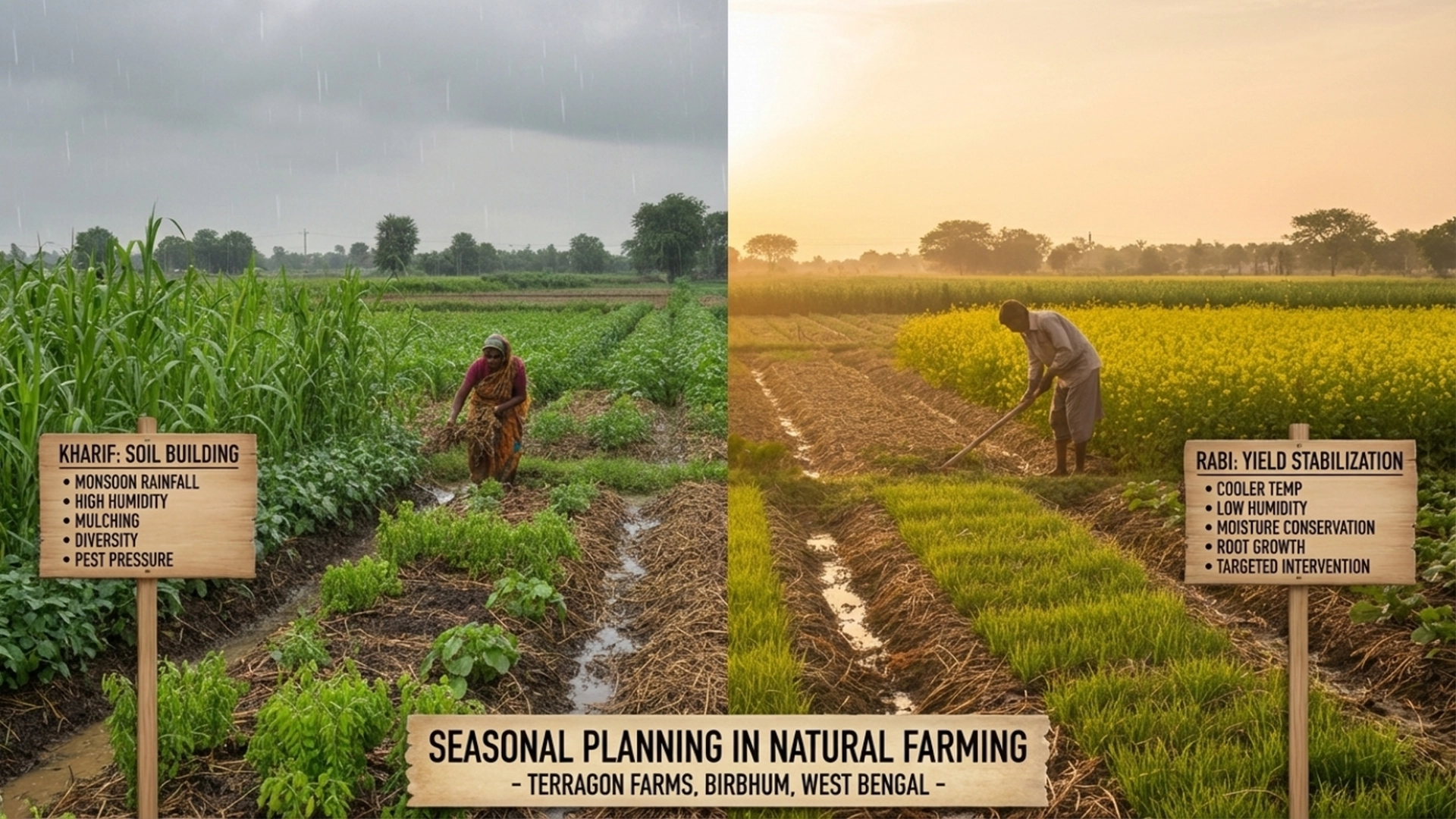 Seasonal Planning in Natural Farming: Kharif and Rabi